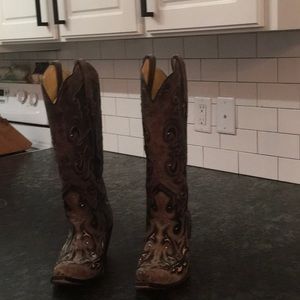 Corral tall cowboy boots. Size 7.5